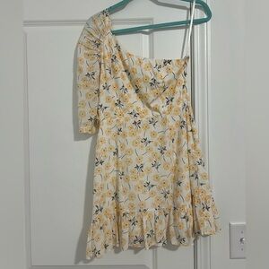 Petal & Pup Floral One Shoulder Mini Dress